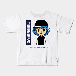 Gamer girl 8-bit Kids T-Shirt